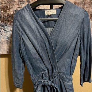 Cloth & Stone Chambray Jumpsuit by Anthropologie
